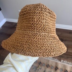 Vitamin A Cannes Straw Bucket Hat BRAND NEW